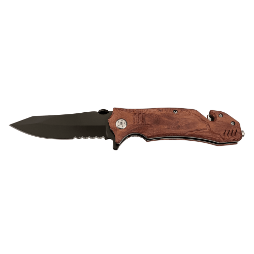 Bison River 4 1/2" Wood Rescue Knife Pocket Knife