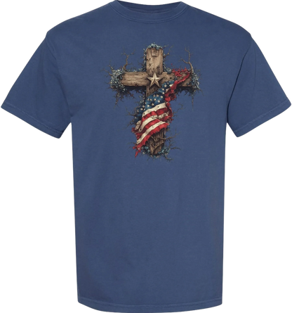 America's Tribute Cross short sleeve tee