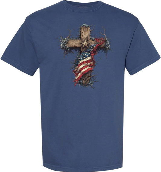 America's Tribute Cross short sleeve tee