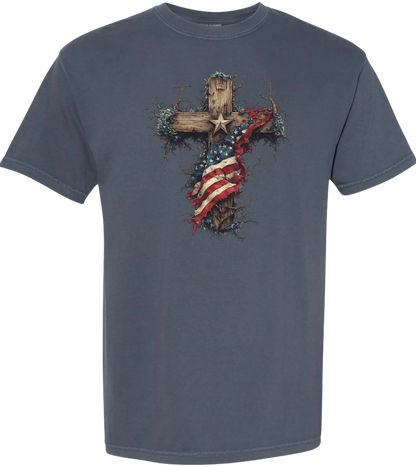 America's Tribute Cross short sleeve tee
