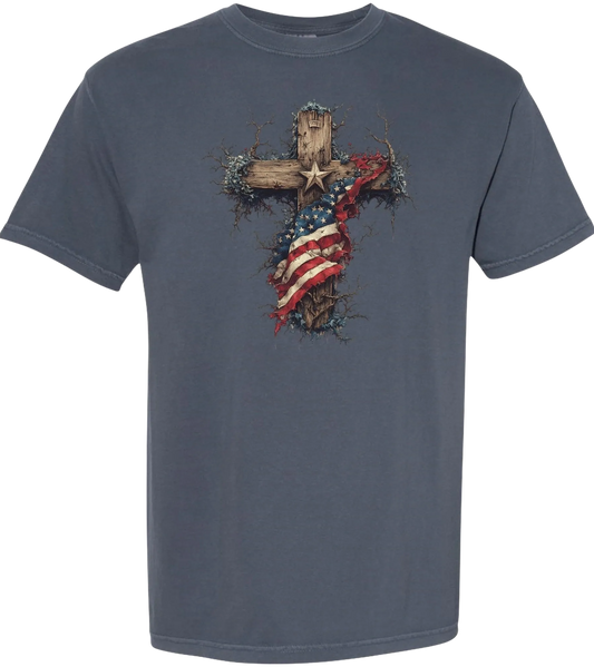 America's Tribute Cross short sleeve tee