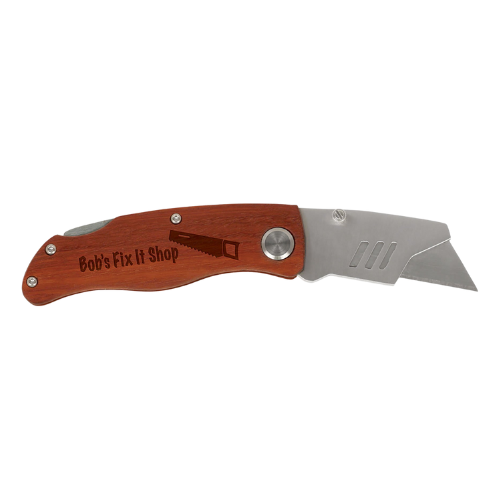4 Wood Handle Utility Knife