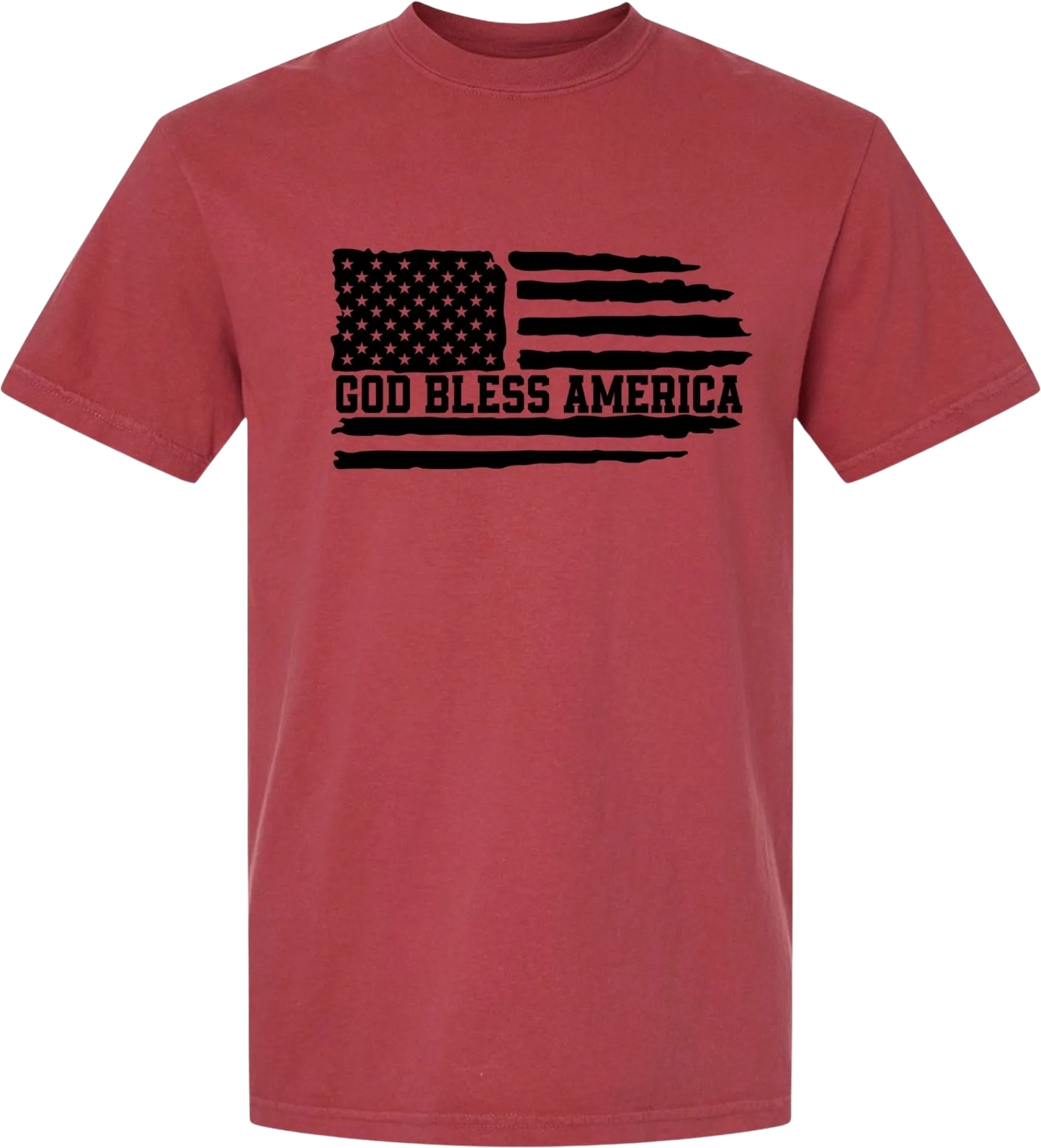 God Bless America Flag short sleeve tee