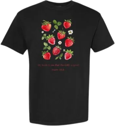 Strawberry Patch short sleeve tee