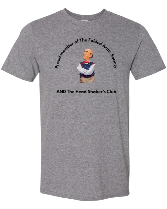 Folded Arms Society short sleeve tee