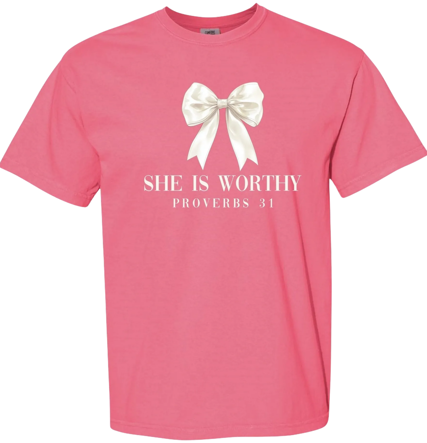 She is Worthy Bow short sleeve tee