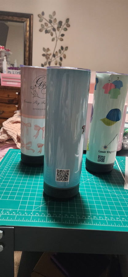 Bluetooth 20 oz Stainless Steel Tumbler